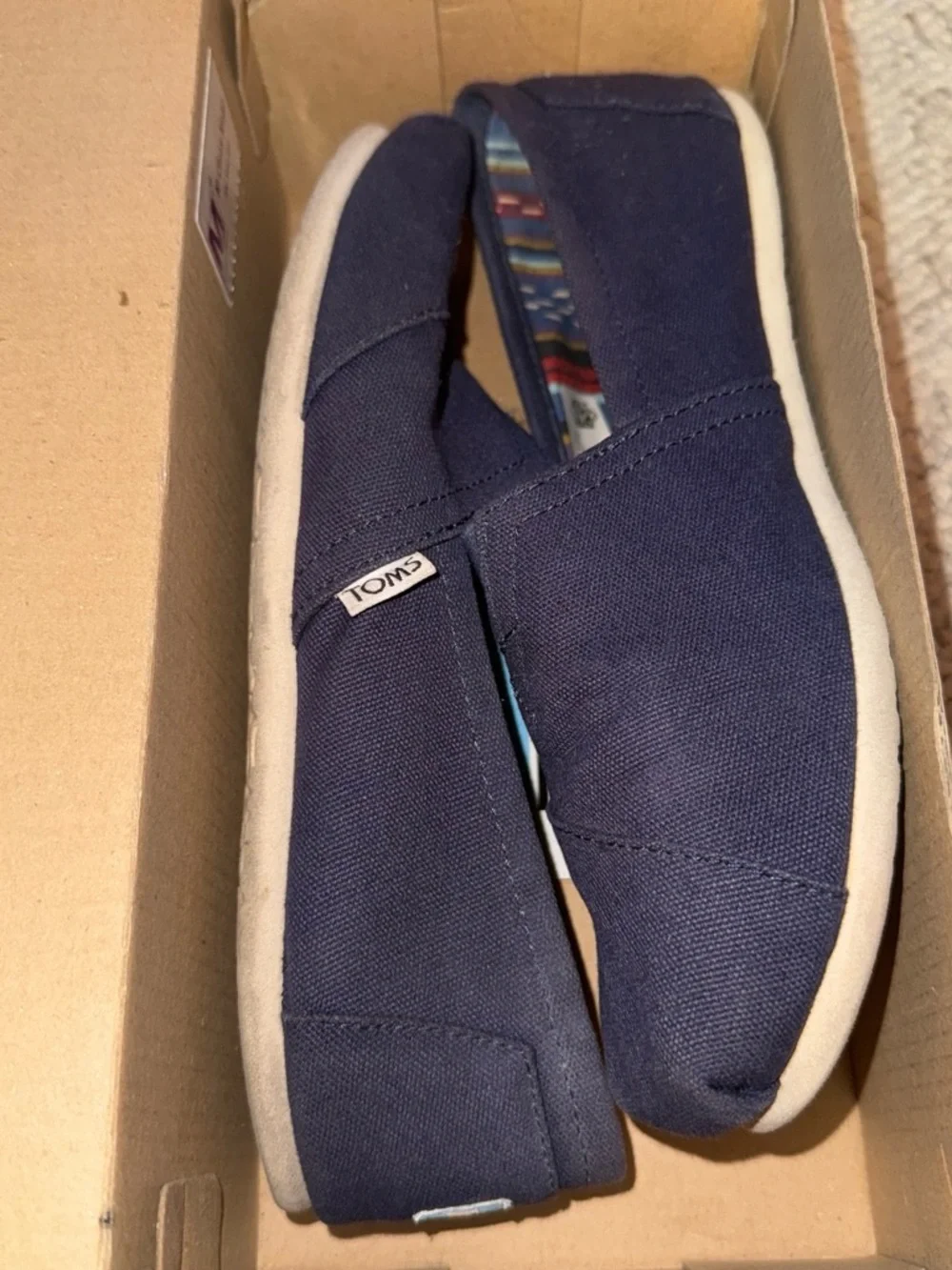 TOMS Classic Canvas Slip-On - Navy